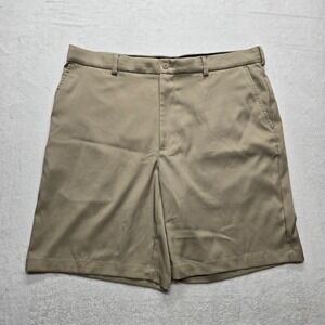 Golf America Flat Front Golf Shorts Performance Stretch Khaki 38